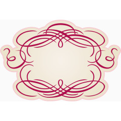 古典花纹粉色边框