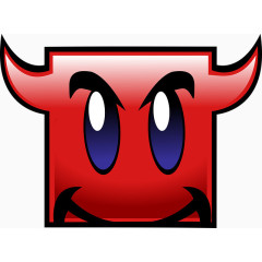 红色小恶魔卡通