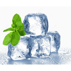 冰块和薄荷
