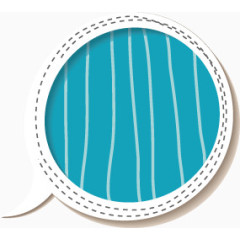 卡通圆形对话框