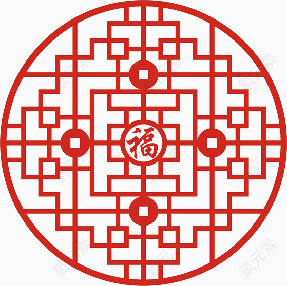 中国风花纹