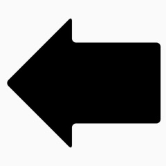 左箭头标志图标