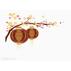 元旦节日装饰元素