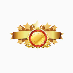 金黄色五角星装饰品