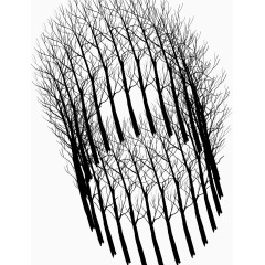 朋克暗黑几何水墨圆形效果