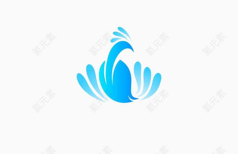 扭头的孔雀矢量图