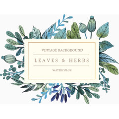 卡通手绘树叶主题边框