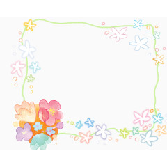 手绘可爱文本框