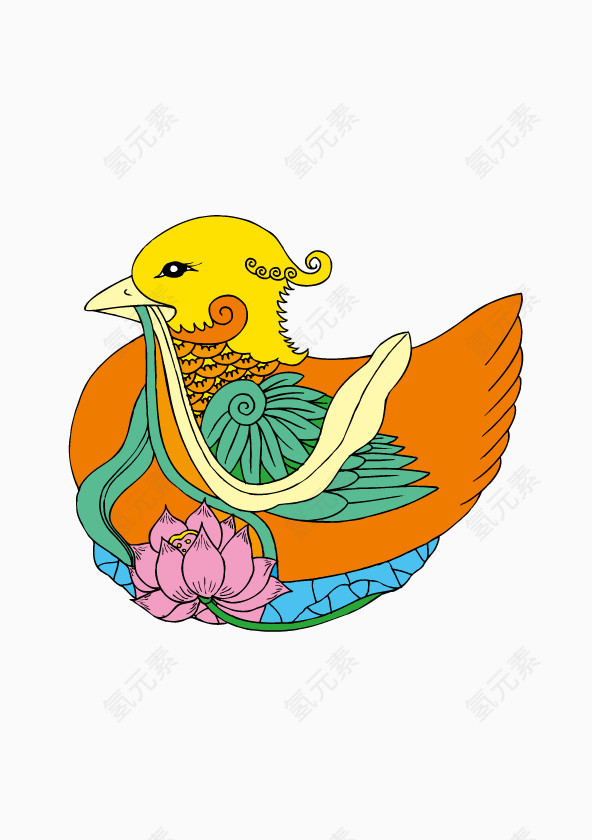 卡通中国吉祥刺青图案元素