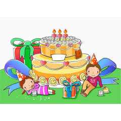 手绘清新儿童插画