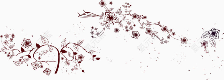 潮流花朵花枝
