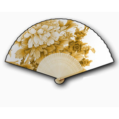 中国古风水墨国画扇子