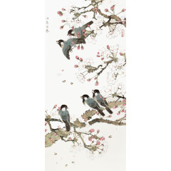 中国元素花鸟画