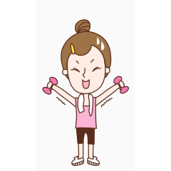 卡通小女孩