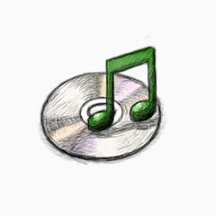 常用手绘音乐图标