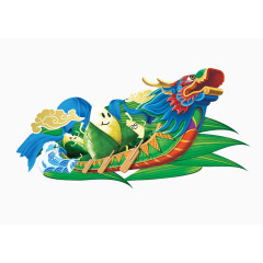 端午节免抠素材龙舟