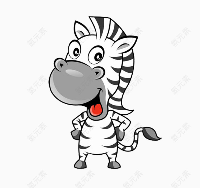 斑马 可爱 萌萌哒 活泼 