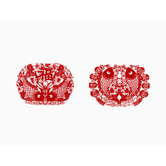 鱼新年卡通矢量素材