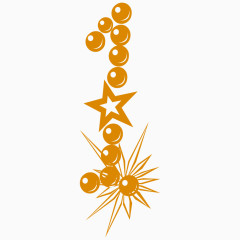 卡通黄色钻石珠宝数字1