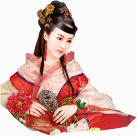 古风装饰图标人物素材