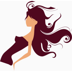 时尚女士卡通人物卡通手绘装饰元素