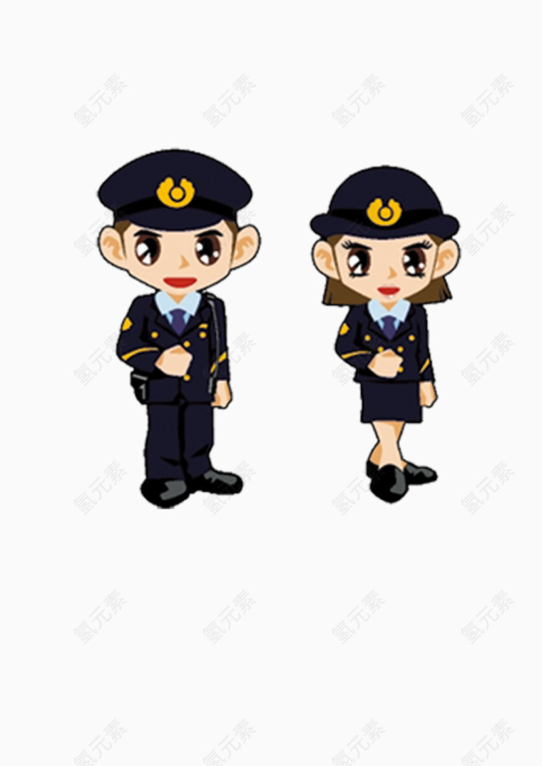 卡通警察
