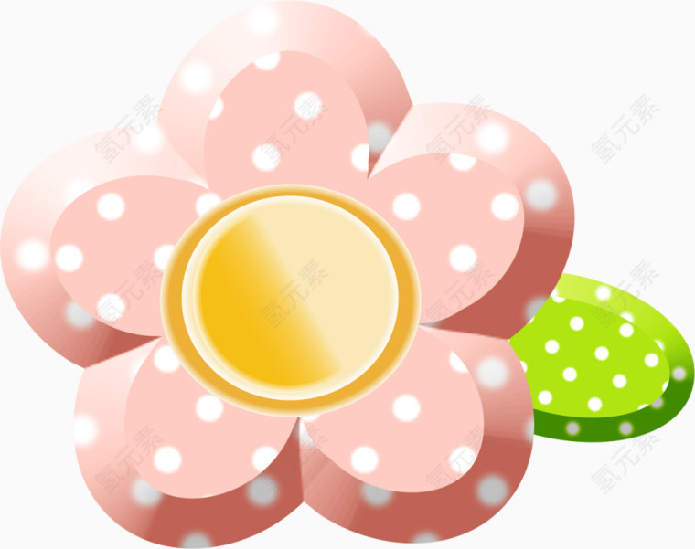 粉色花朵手绘