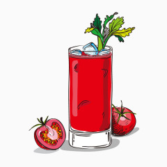 夏季饮品手绘