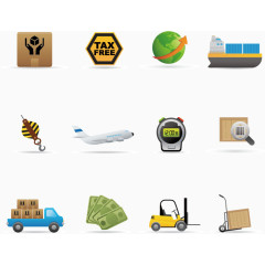 物流运输类图标素材