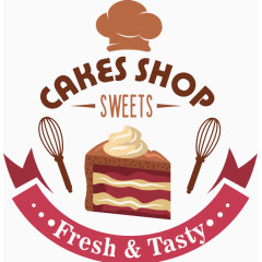 蛋糕蛋糕店标贴