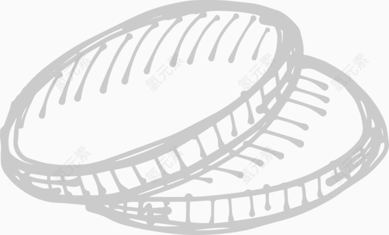 粉笔涂鸦风格一对手镯