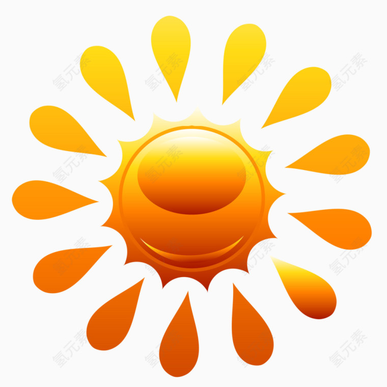 卡通夏日元素太阳