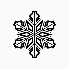 六角雪花符号图标