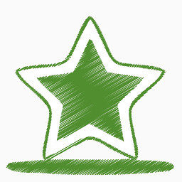 三十八绿色折纸的彩色铅笔