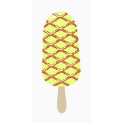 立体冰淇淋绿色