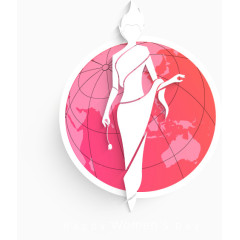 关爱女性 妇女节 装饰 