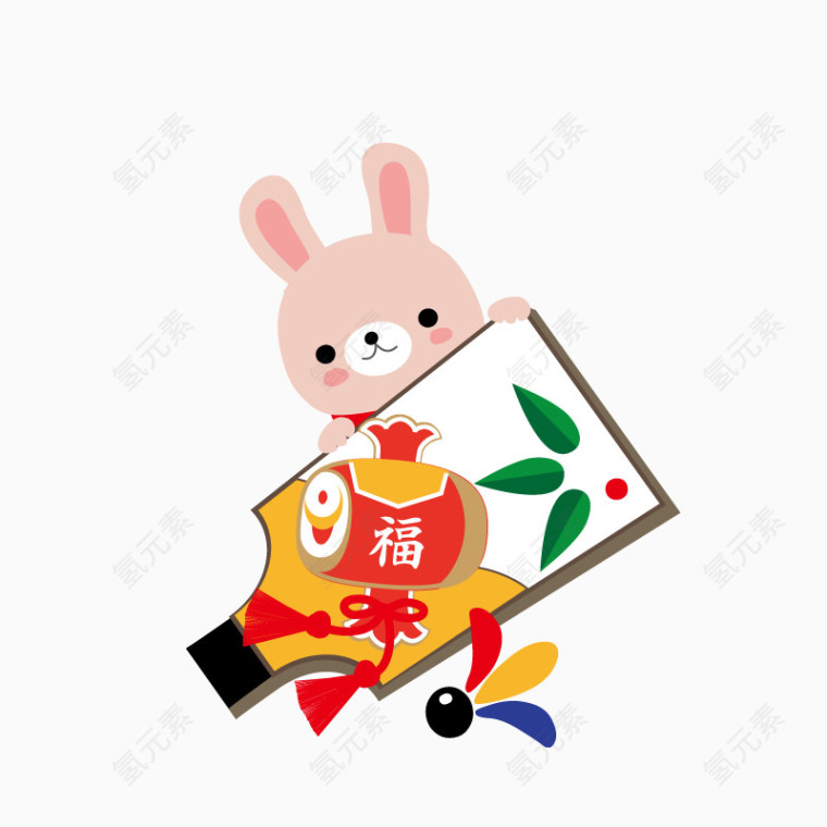 粉色兔子