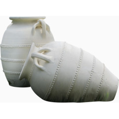 白色陶瓷酒坛子