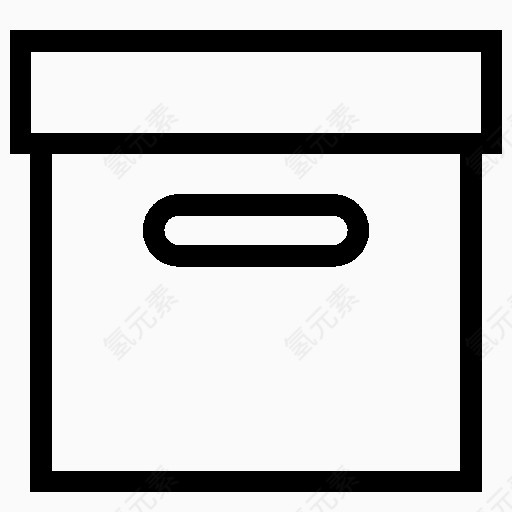 电子商务的盒子图标