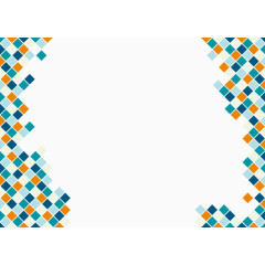 彩色马赛克边框