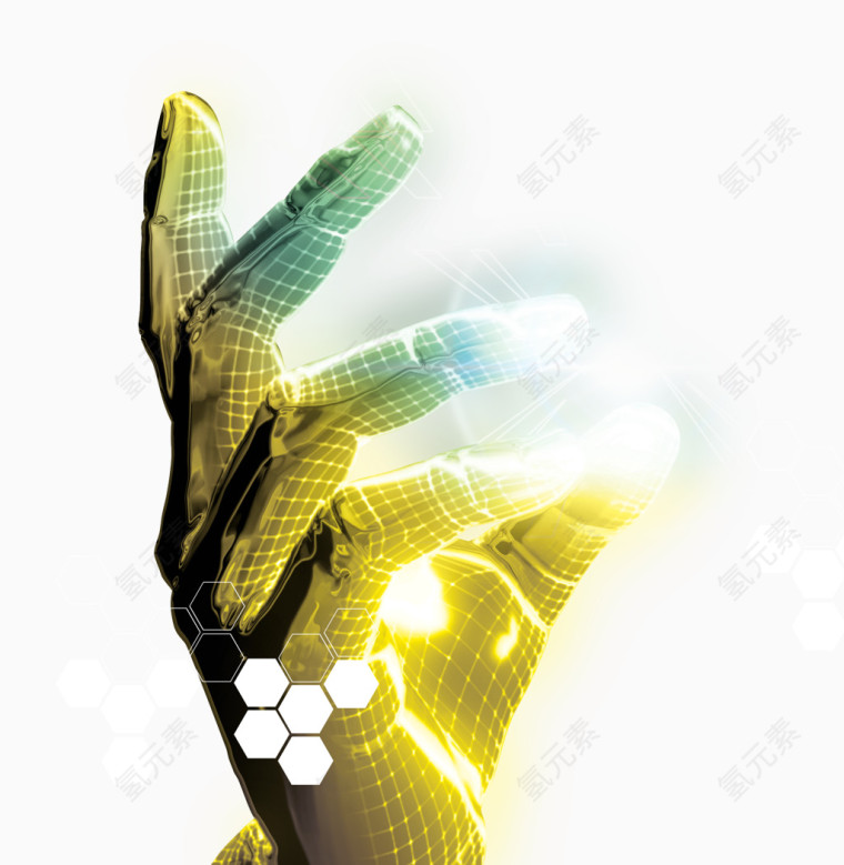 阳光下的手势唯美科技