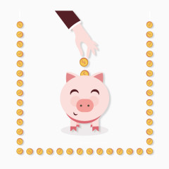 矢量创意理财图案