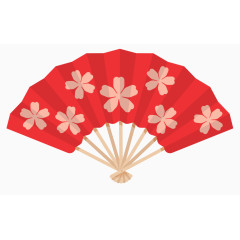 日本风情印花折扇