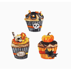 万圣节纸杯蛋糕烘培食品