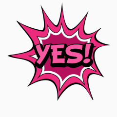 粉紅色英文漫画常用对话文字框