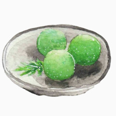 手绘青团