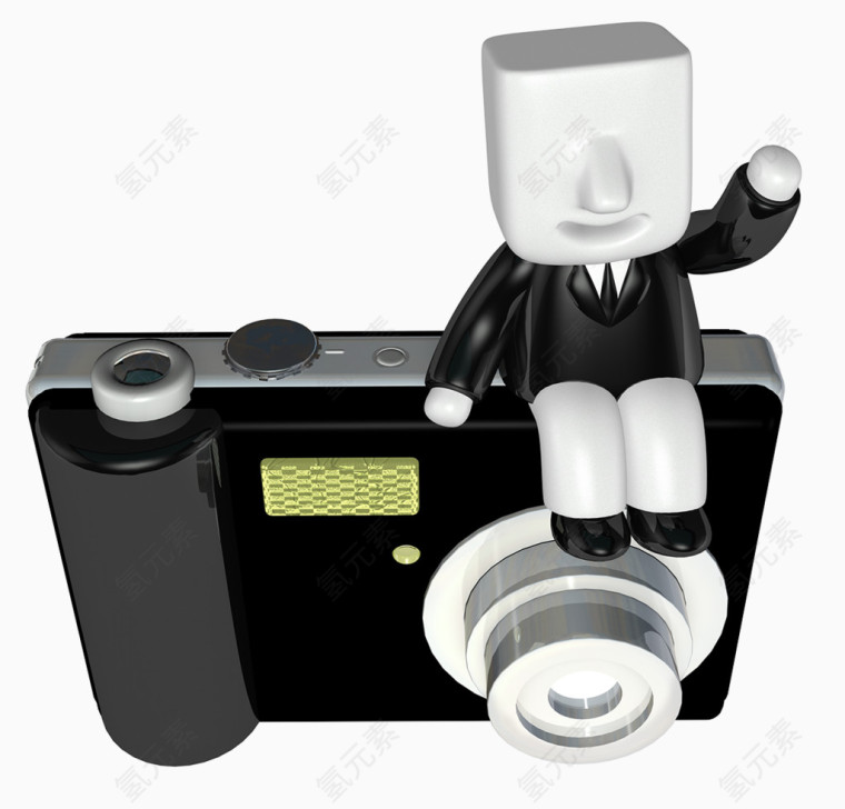 卡通3d素材手绘3d小人图片