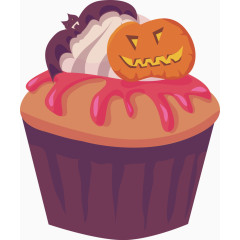 万圣节卡通蛋糕装饰图案