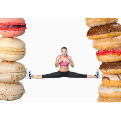 对抗甜食的健身美女