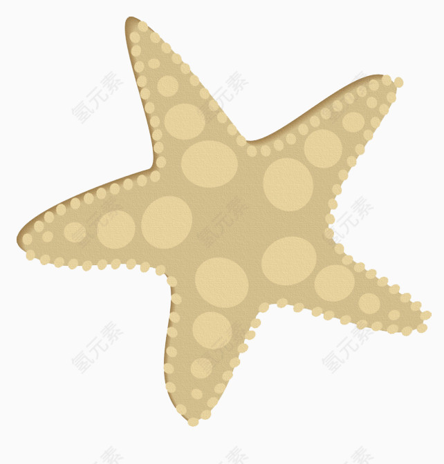 手绘海星